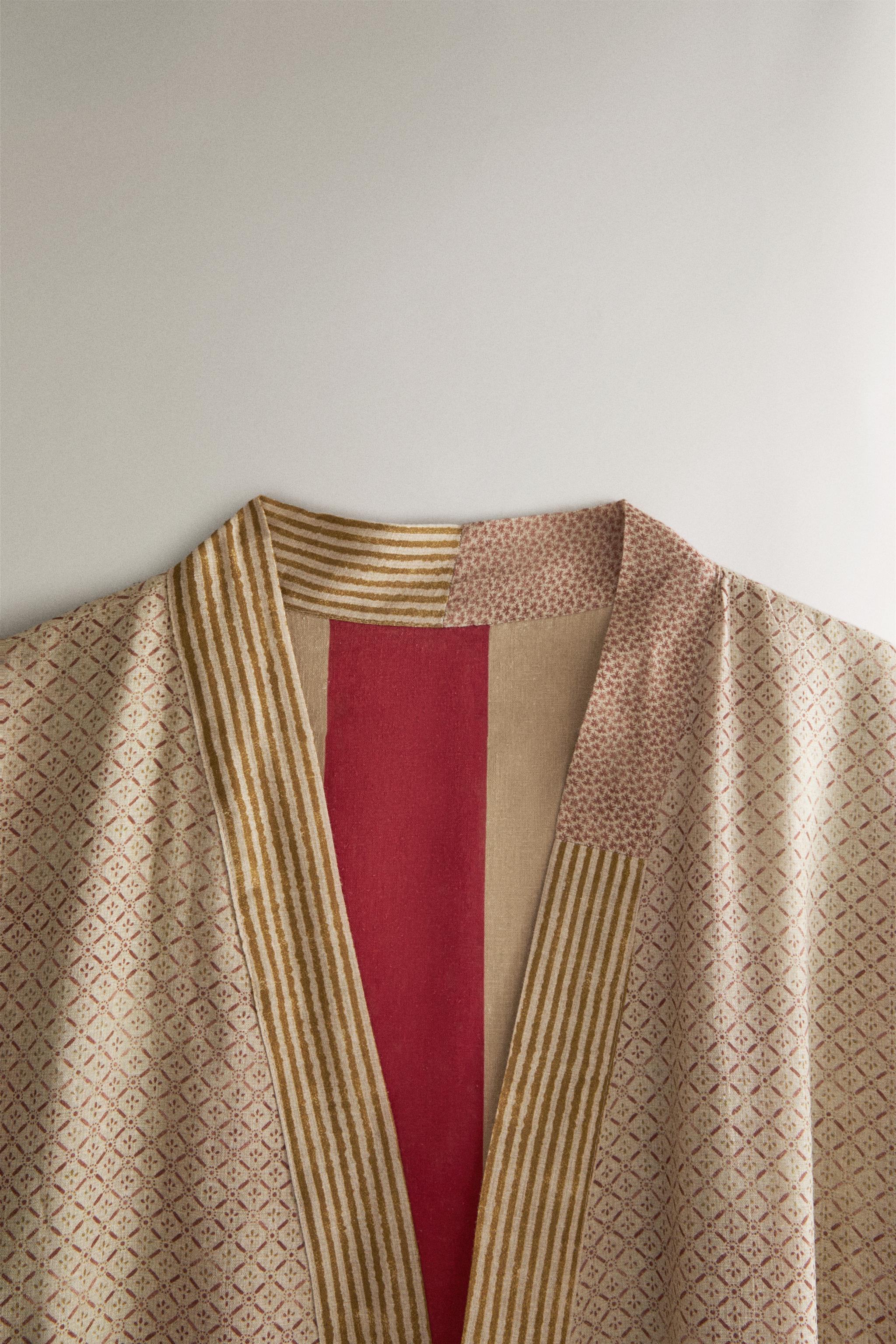 MIXED-PRINT ROBE | KATHARINE POLE